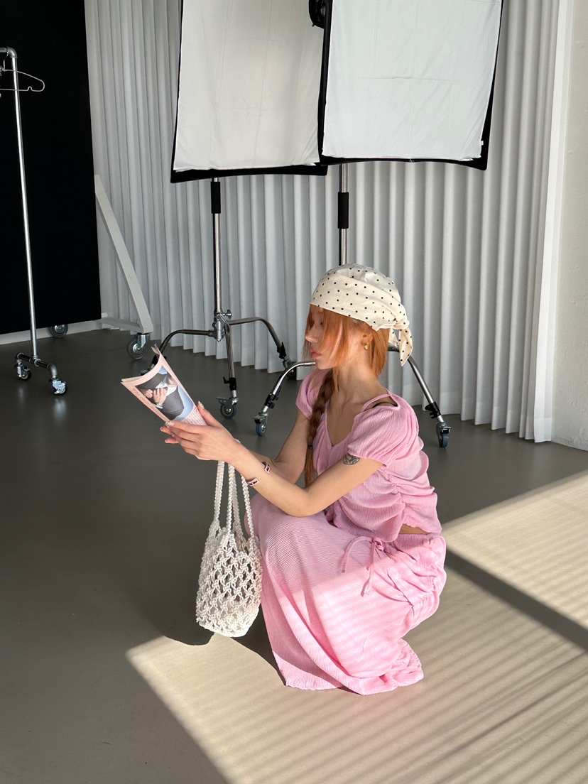 ZEROZERO韓國直郵女裝新品時尚職業長裙不含腰帶褶裥雙層ZEROZERO長裙