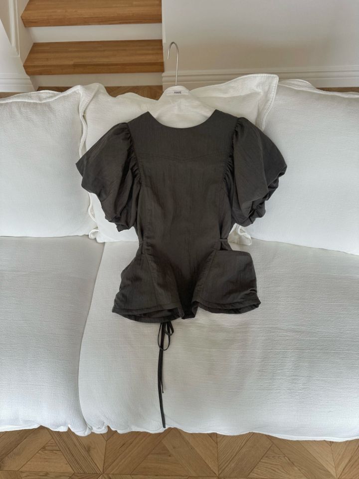 MARE韓國直郵實拍女士新品26春夏時尚人氣襯衫蕾絲衫泡泡袖LMARE襯衫/蕾絲衫