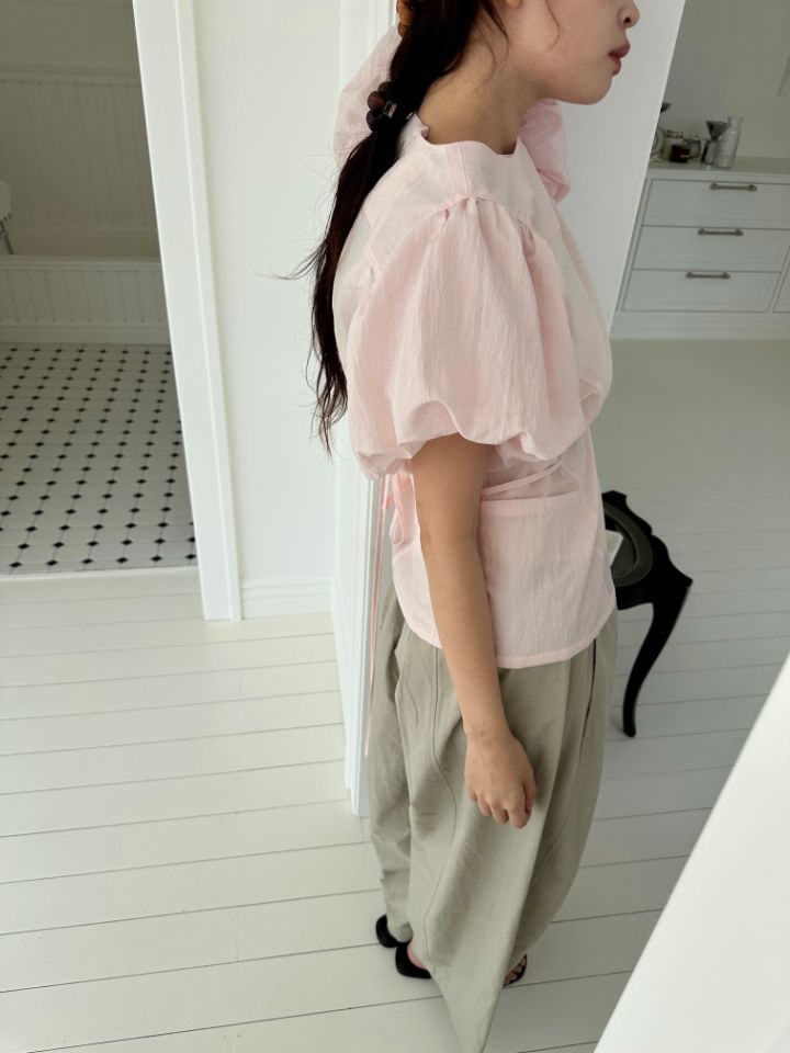 MARE韓國直郵實拍女士新品26春夏時尚人氣襯衫蕾絲衫泡泡袖LMARE襯衫/蕾絲衫