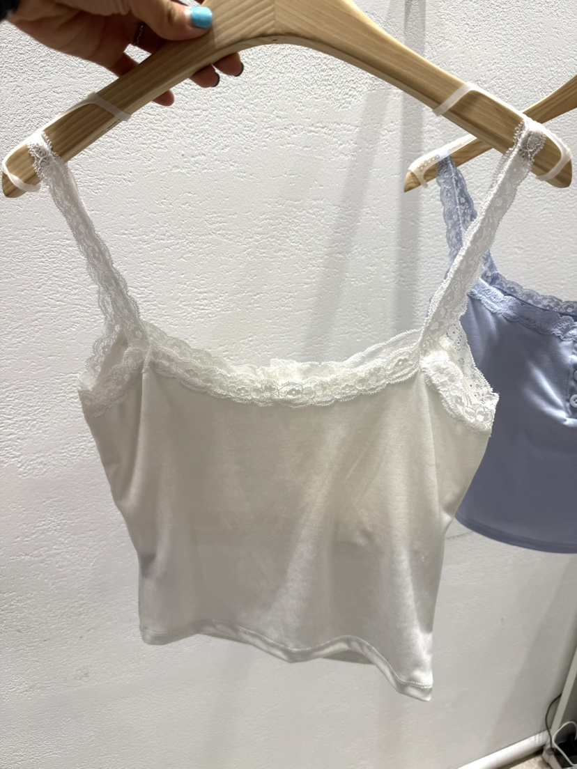 JIMMY韓國代購女裝新款熱賣26春夏人氣26夏季吊帶背心蕾絲無袖JIMMY/REMAKE吊帶/背心