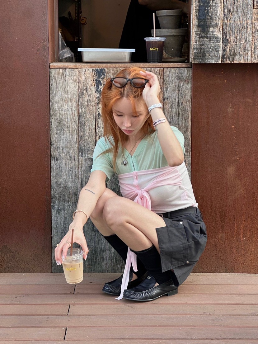 ZEROZERO東大門實拍韓國女裝新品時尚休閑推薦熱賣T恤透視ZEROZEROT恤