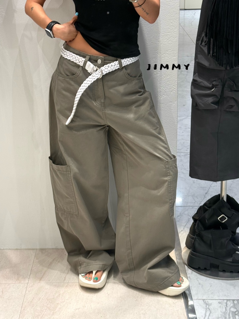 JIMMY韓國直郵女裝新款人氣26夏季時尚推薦26春夏休閑褲工裝褲JIMMY/REMAKE休閑褲