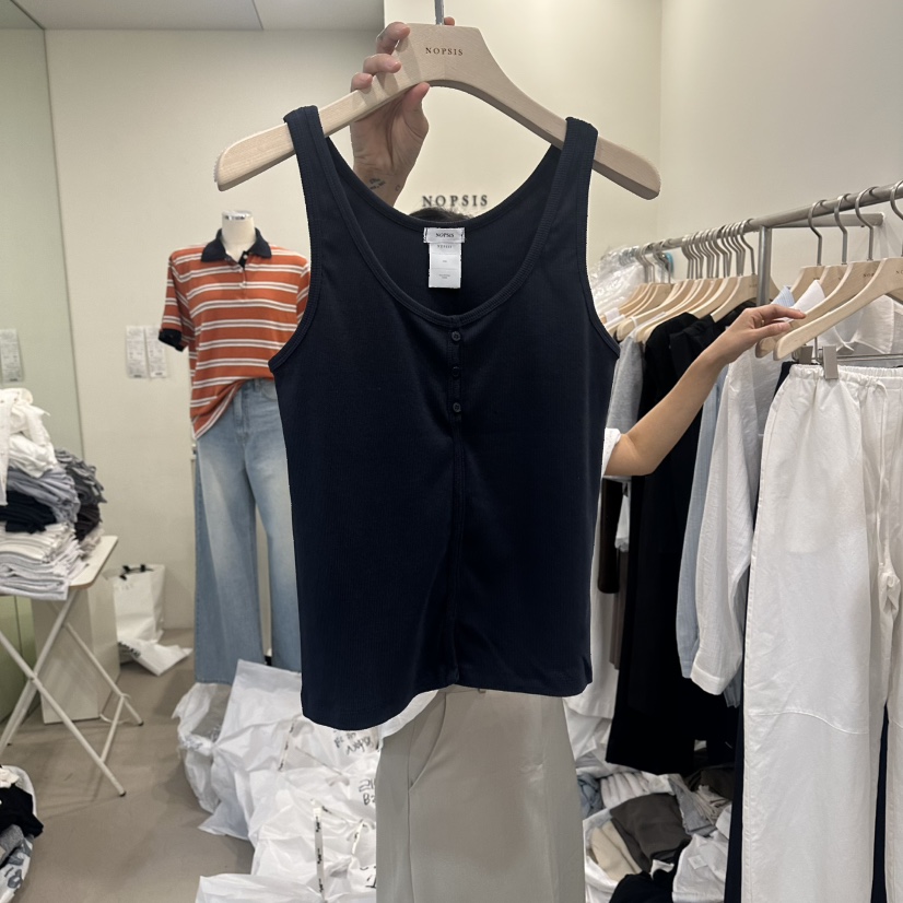 NOPSIS韓國直郵女裝新款26夏季人氣26春夏熱賣休閑吊帶背心NOPSIS吊帶/背心圖色5