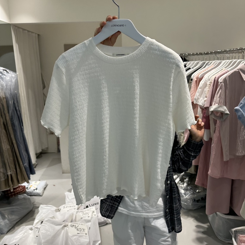 LORING RE I東大門實拍韓國女裝新款休閑推薦職業26春夏T恤LORING RE-I/BARET恤圖色1