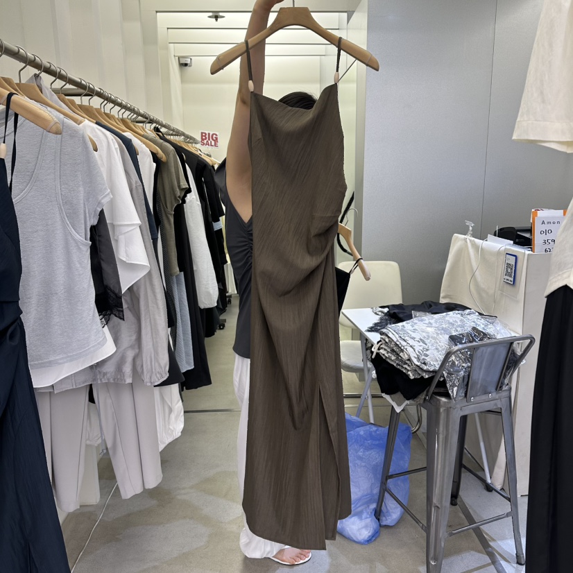 AMON韓國代購女裝新款26春夏時尚熱賣休閑職業26夏季連衣裙AMON連衣裙圖色2