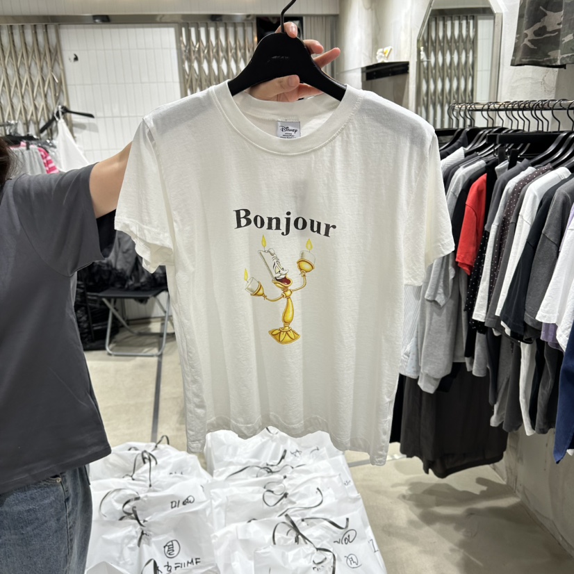 VANTA韓國東大門直郵女裝新品時尚人氣休閑推薦職業熱賣T恤VANTAT恤圖色1