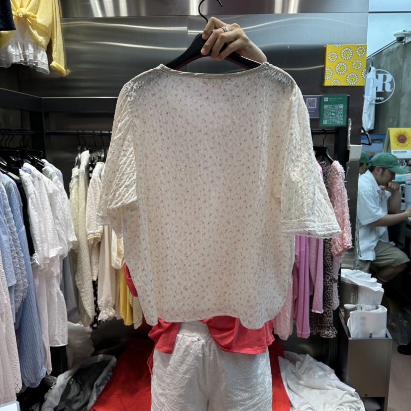 RUNWAY-런웨이韓國代購女士新款26夏季推薦26春夏襯衫蕾絲衫RUNWAY襯衫/蕾絲衫