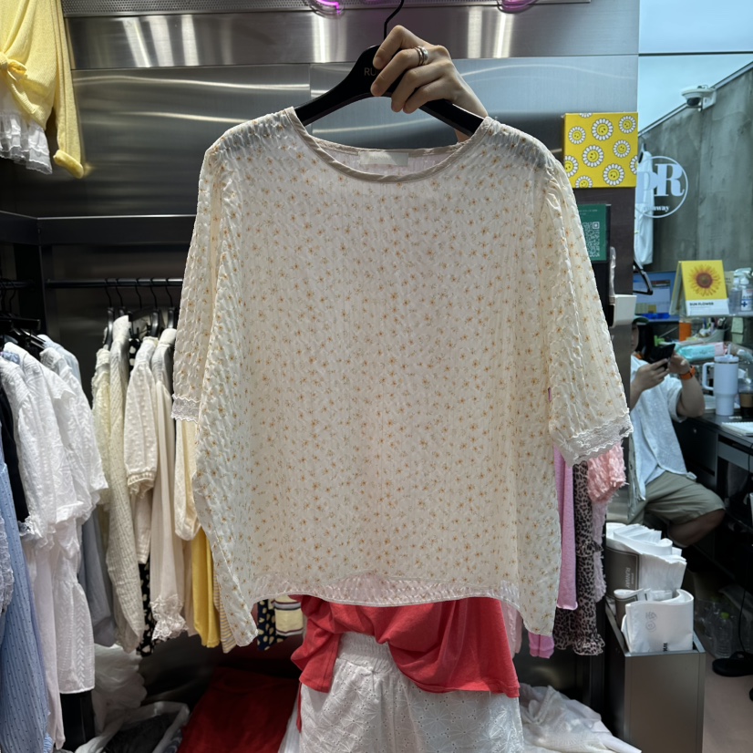 RUNWAY-런웨이韓國代購女士新款26夏季推薦26春夏襯衫蕾絲衫RUNWAY襯衫/蕾絲衫圖色3