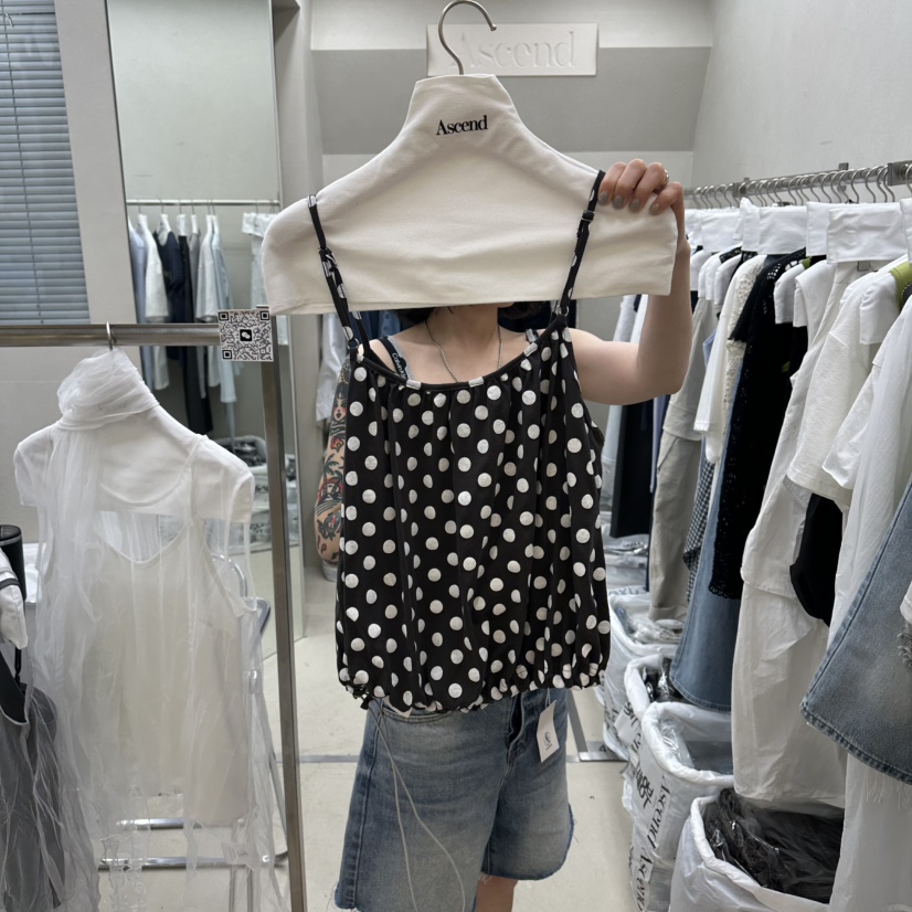 ASCEND韓國直郵女裝新品26夏季熱賣休閑職業26春夏吊帶背心ASCEND吊帶/背心圖色2