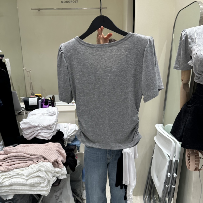 MONOPOLY韓國直郵實拍女士新品推薦職業26春夏26夏季休閑T恤MONO_POLYT恤