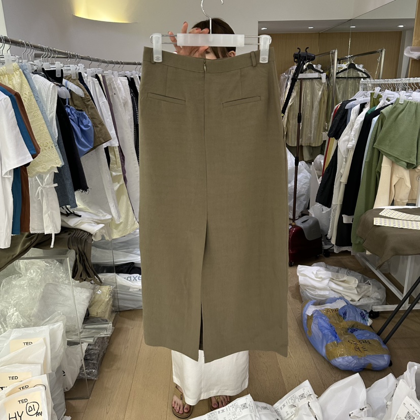 TED韓國直郵女士新品26夏季休閑推薦人氣時尚長裙不含腰包LTED長裙