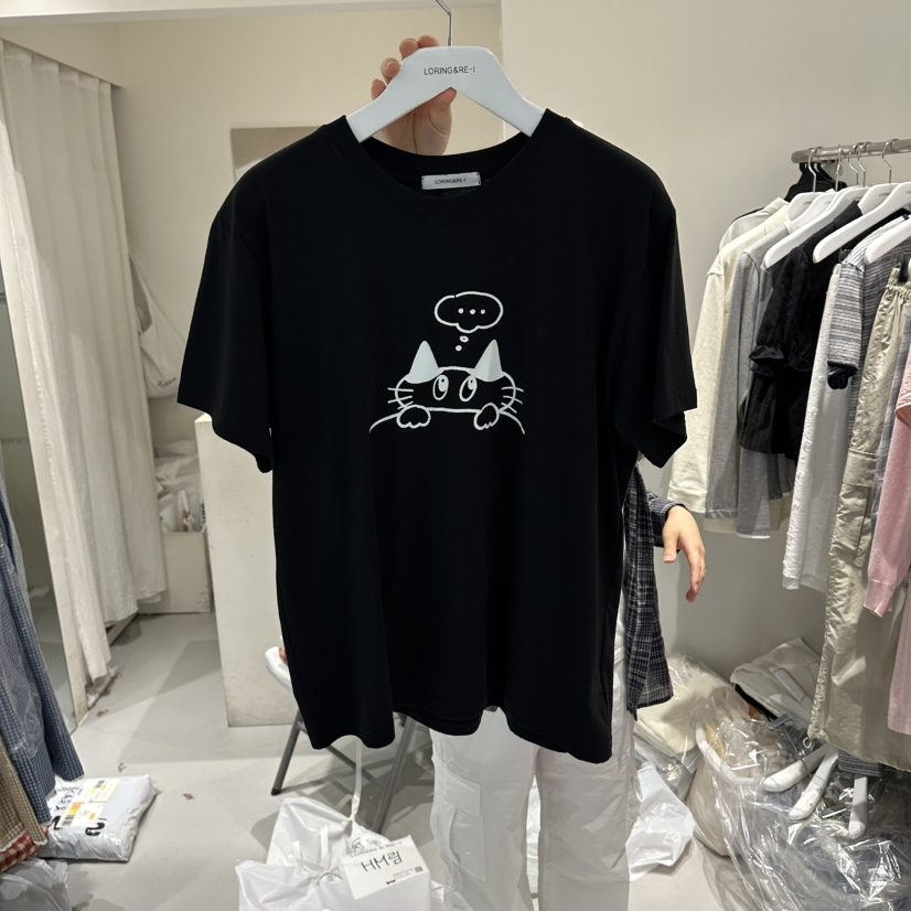 LORING RE I韓國代購女裝新品26春夏26夏季熱賣休閑T恤LORING RE-I/BARET恤圖色2