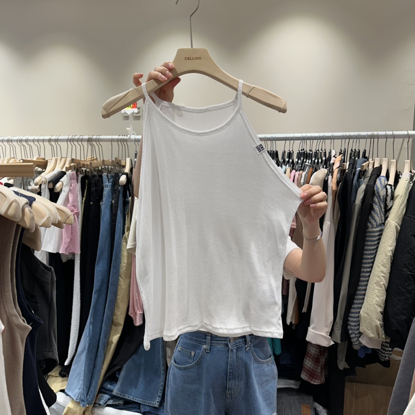 DELLING韓國東大門直郵女裝新品人氣26春夏時尚吊帶背心無袖DELLING吊帶/背心圖色2