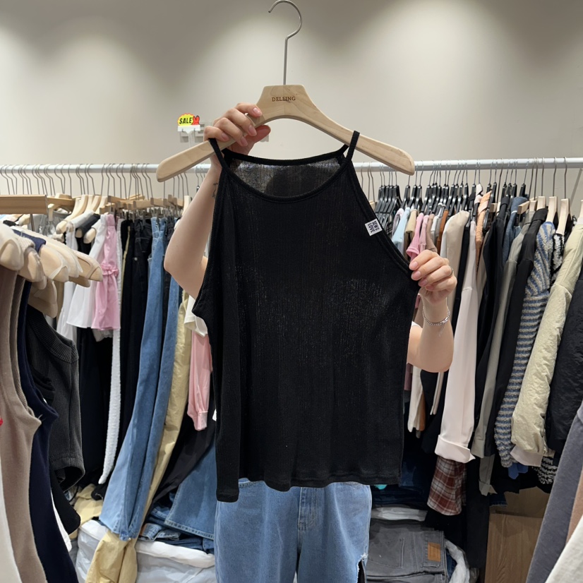 DELLING韓國東大門直郵女裝新品人氣26春夏時尚吊帶背心無袖DELLING吊帶/背心圖色3