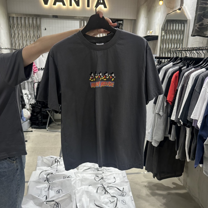 VANTA韓國直郵女裝新款推薦時尚職業人氣熱賣休閑26夏季T恤VANTAT恤圖色3墨色