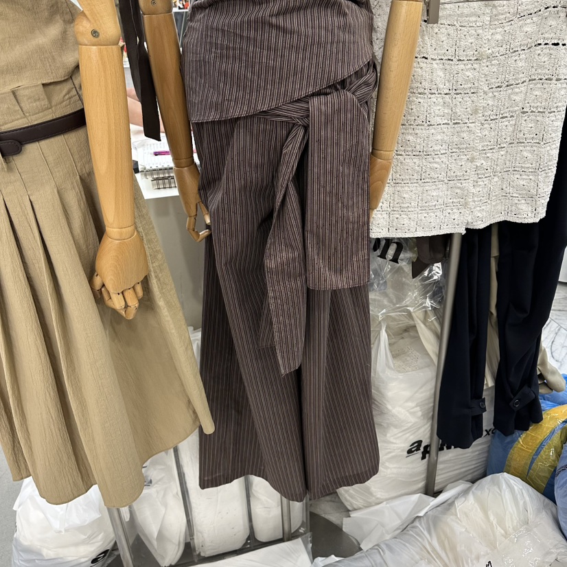 FOUNDATION韓國東大門代購女裝新款熱賣人氣休閑休閑褲絲帶FOUNDATION休閑褲圖色2
