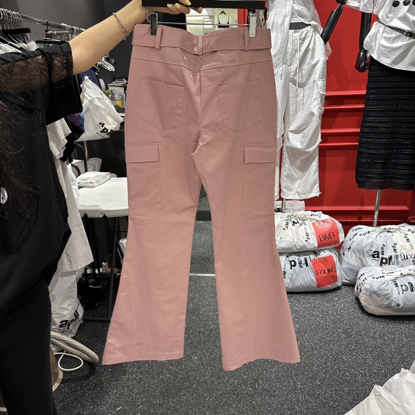 RARE CLOSET韓國東大門代購女士新品時尚休閑褲工裝鏤空RARE CLOSET休閑褲