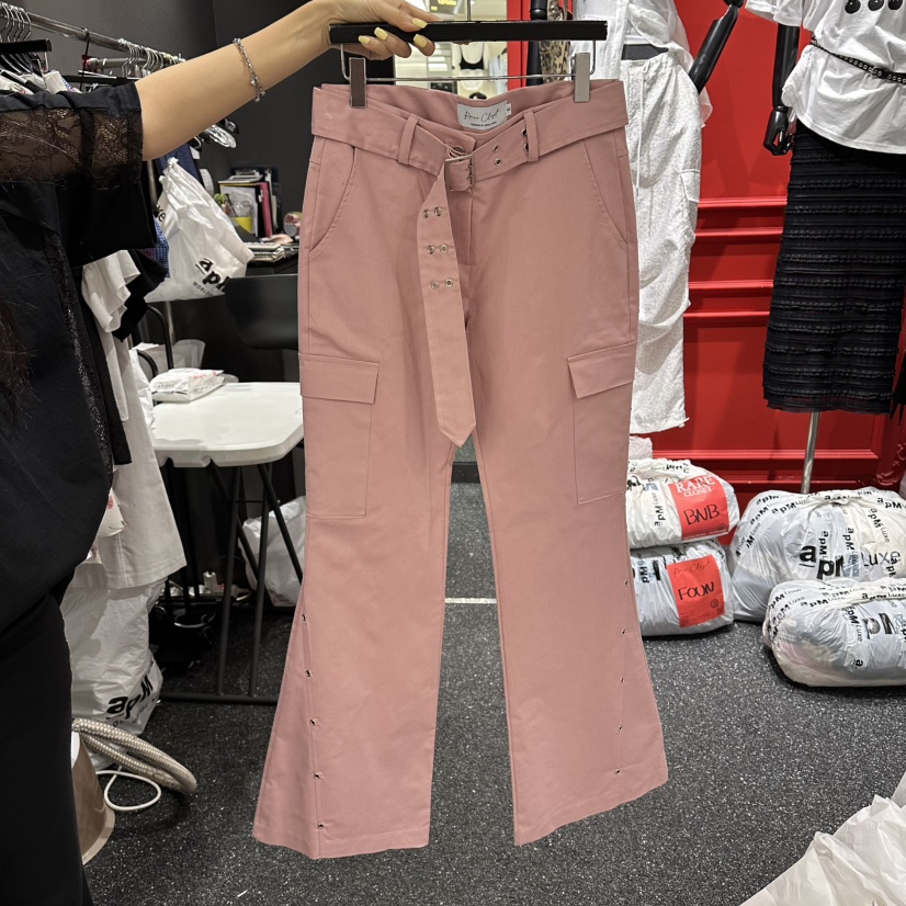 RARE CLOSET韓國東大門代購女士新品時尚休閑褲工裝鏤空RARE CLOSET休閑褲圖色2