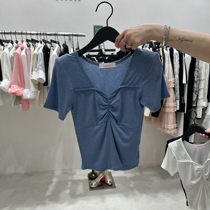 BUBBLE/LOTTIMO韓國東大門代購女士新品26春夏人氣推薦T恤BUBBLE/LOTTIMOT恤圖色2