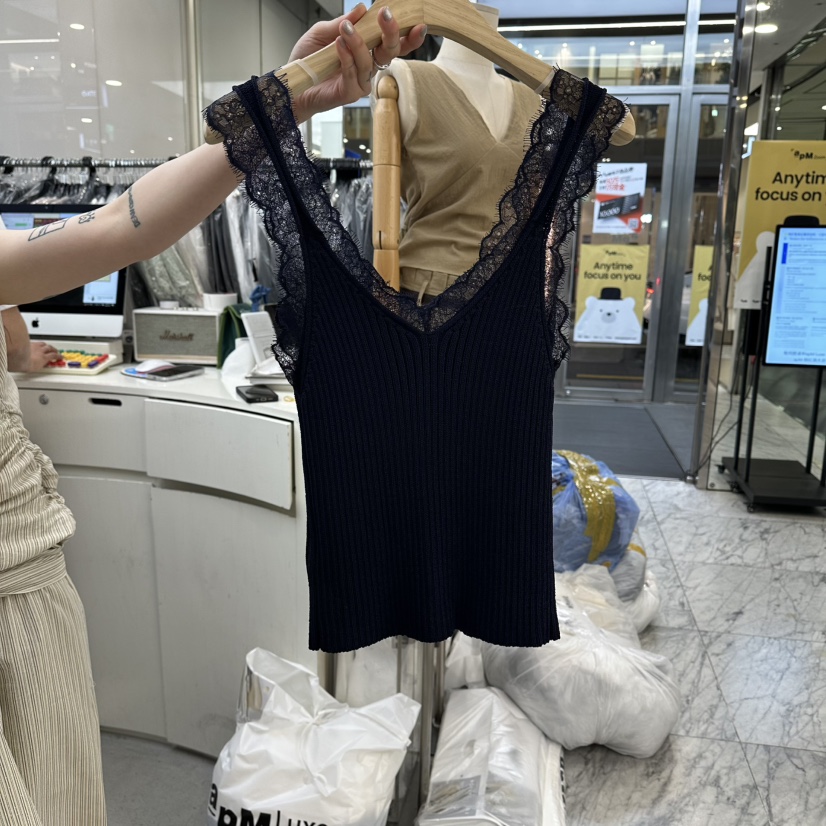 FOUNDATION韓國東大門代購女士新品熱賣吊帶背心不含腰帶FOUNDATION吊帶/背心