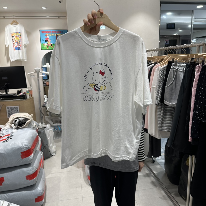 J.BALLOON韓國直郵女士新品推薦休閑26春夏26夏季熱賣T恤J.BALLOONT恤圖色1