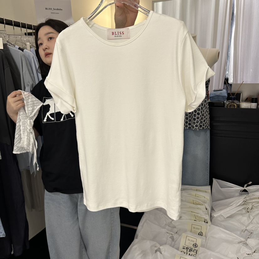 BLISS韓國直郵實拍女裝新款時尚人氣休閑推薦熱賣26夏季T恤BLISST恤圖色1