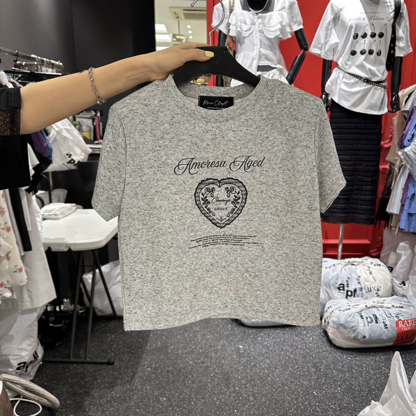 RARE CLOSET韓國直郵女士新款26春夏26夏季人氣T恤亞麻布RARE CLOSETT恤圖色2