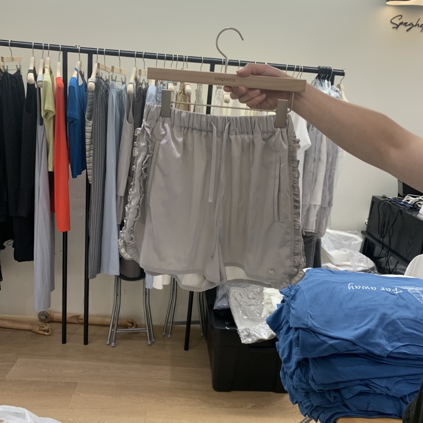 SPAGHETTI韓國東大門直郵女裝新品熱賣休閑26夏季短褲荷葉邊spaghetti短褲圖色2