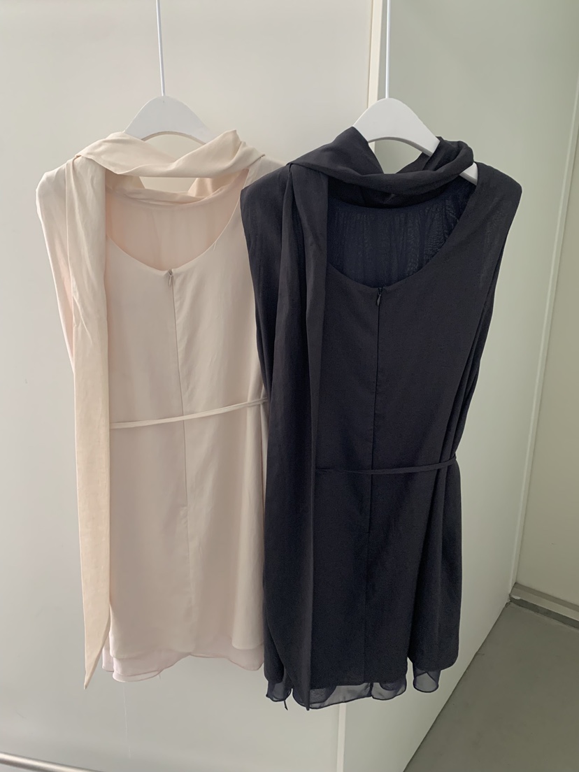 SHOP POSTER東大門實拍韓國女裝新款熱賣休閑連衣裙圍巾SHOP_POSTER連衣裙