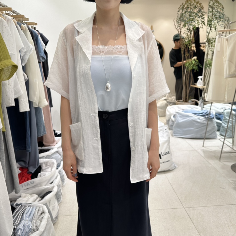 GRACIA韓國代購女士新款26夏季26春夏推薦職業襯衫蕾絲衫GRACIA襯衫/蕾絲衫圖色1