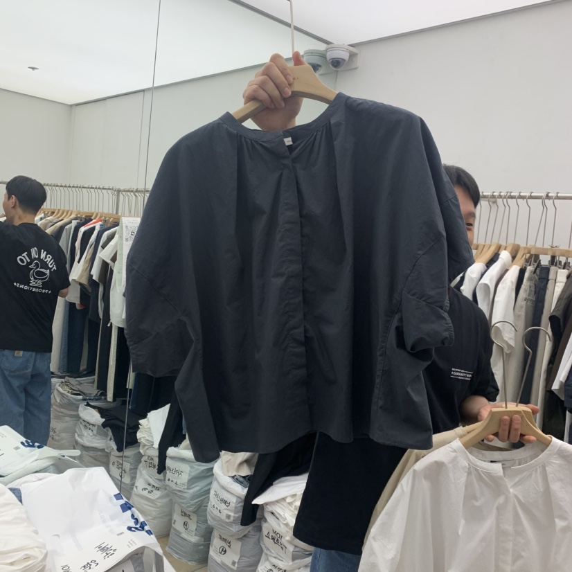 MOI-A韓國直郵女士新款26夏季職業時尚推薦人氣襯衫蕾絲衫LMOI-A襯衫/蕾絲衫圖色2