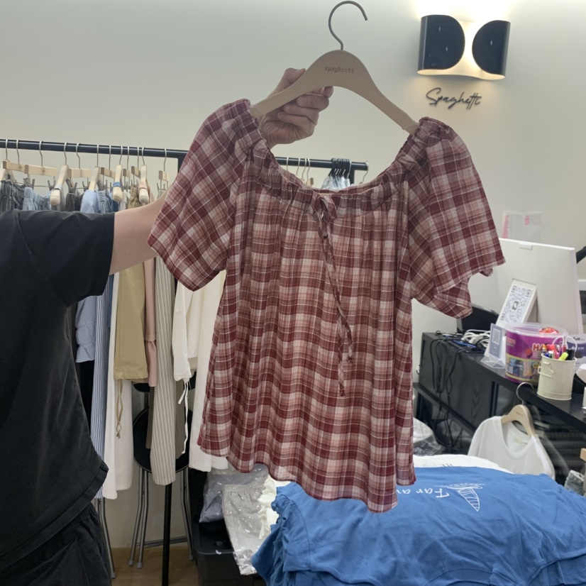 SPAGHETTI韓國東大門直郵女士新品推薦26春夏26夏季襯衫蕾絲衫spaghetti襯衫/蕾絲衫圖色2