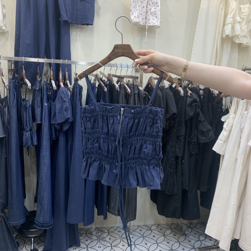 BAMBOLINA東大門實拍韓國女裝新品休閑熱賣時尚26夏季吊帶背心BAMBOLINA吊帶/背心圖色2