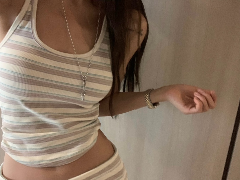 VIRKIN韓國直郵實拍女裝新款推薦熱賣26夏季吊帶背心褶皺無袖VIRKIN吊帶/背心