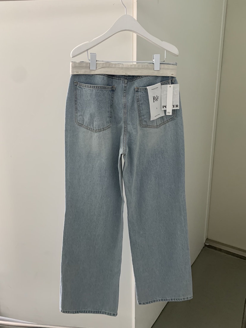SHOP POSTER東大門實拍韓國女裝新款熱賣26夏季職業牛仔褲SHOP_POSTER牛仔褲