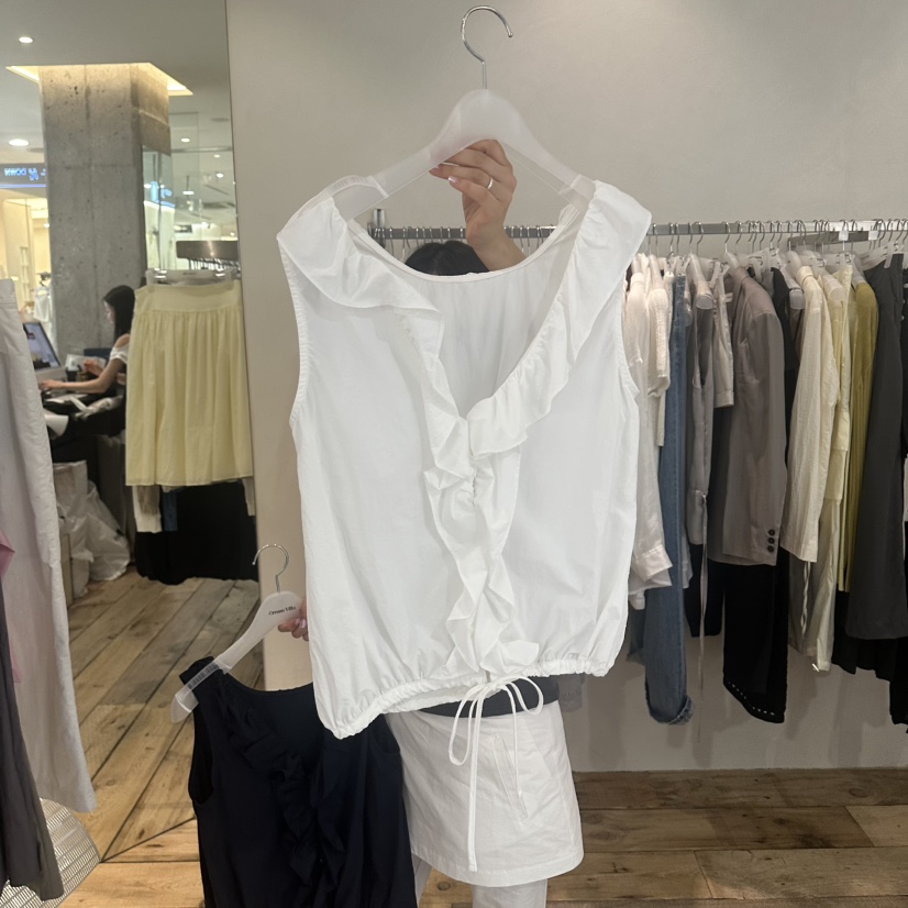 CREAM VILLA韓國東大門直郵女裝新款職業吊帶背心CREAMVILLA吊帶/背心圖色1