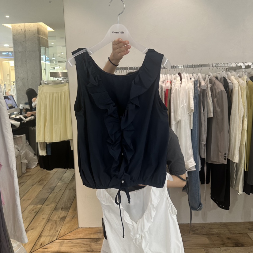 CREAM VILLA韓國東大門直郵女裝新款職業吊帶背心CREAMVILLA吊帶/背心圖色2