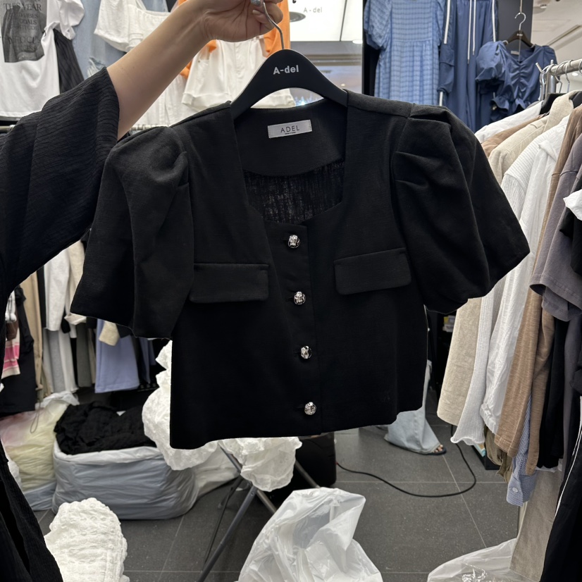 A-DEL韓國直郵女裝新品職業26春夏時尚推薦休閑襯衫蕾絲衫A-DEL襯衫/蕾絲衫圖色3
