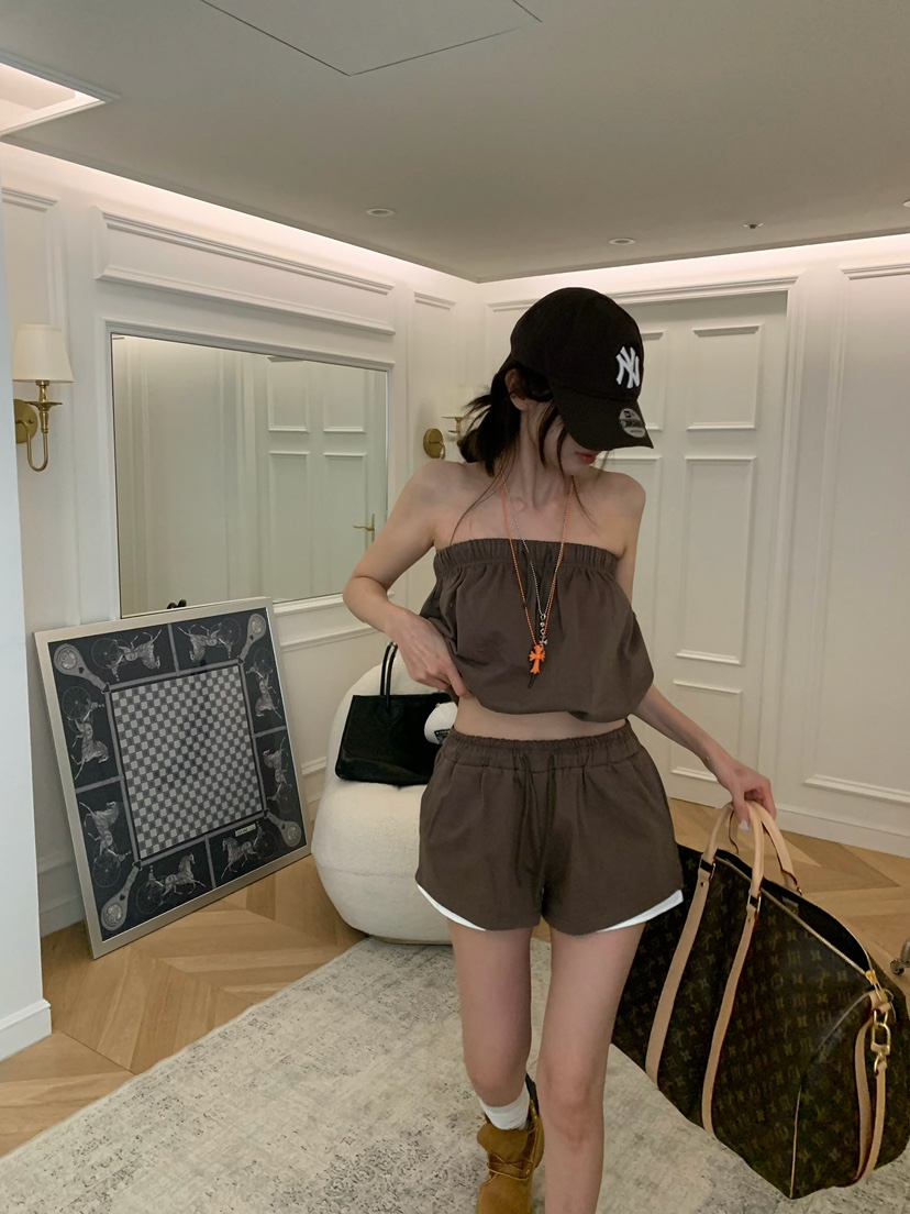 VIRKIN韓國直郵實拍女裝新品26夏季時尚26春夏職業熱賣短褲VIRKIN短褲