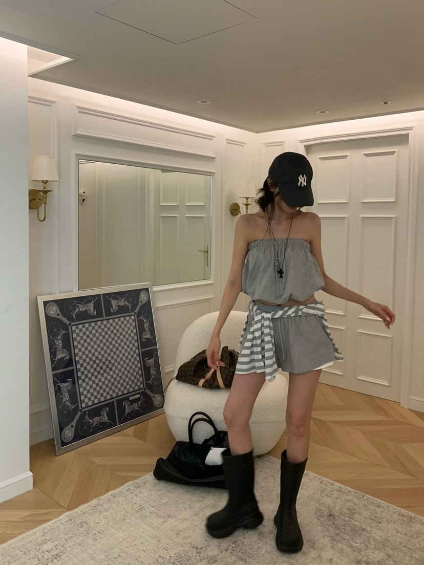 VIRKIN韓國直郵實拍女裝新品26夏季時尚26春夏職業熱賣短褲VIRKIN短褲