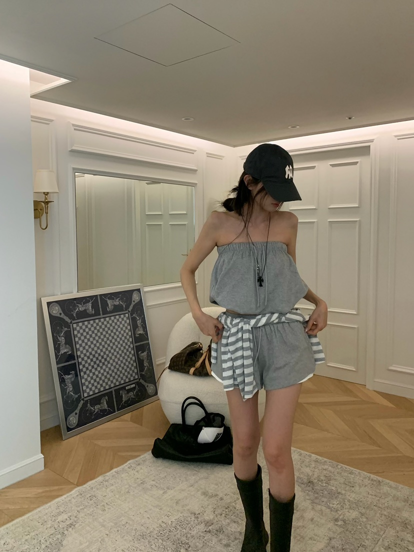 VIRKIN韓國直郵實拍女裝新品26夏季時尚26春夏職業熱賣短褲VIRKIN短褲