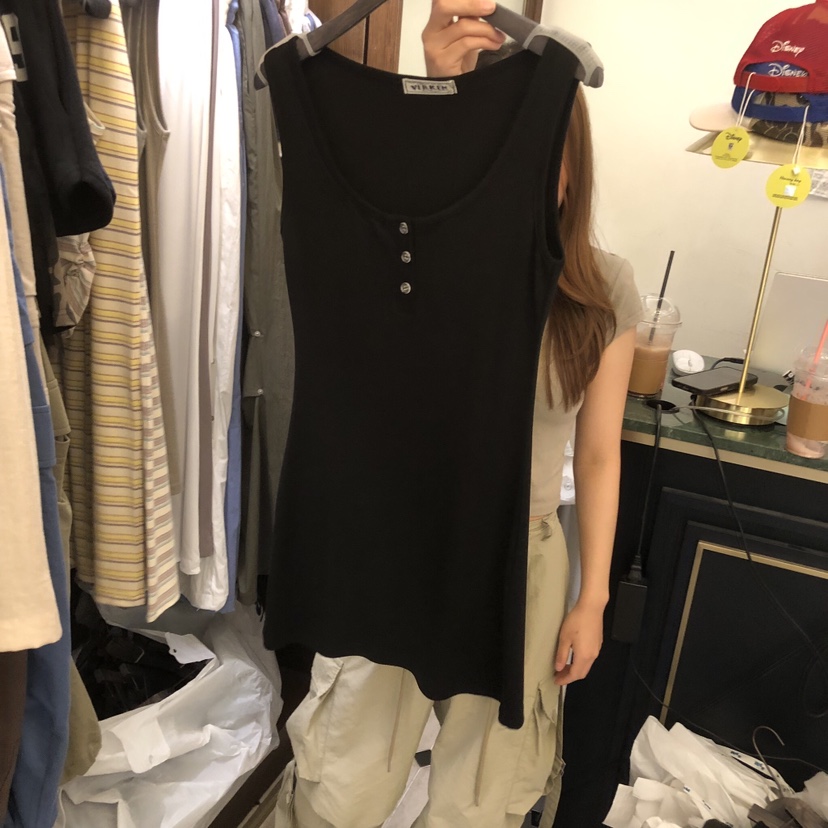 VIRKIN韓國東大門直郵女士新款時尚26春夏熱賣推薦吊帶背心VIRKIN吊帶/背心圖色4