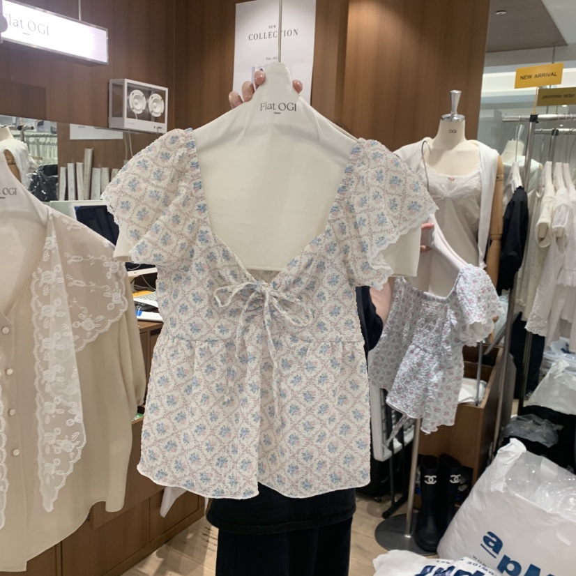 OGI韓國直郵女士新品26春夏人氣熱賣推薦職業休閑襯衫蕾絲衫FLat OGI襯衫/蕾絲衫圖色2