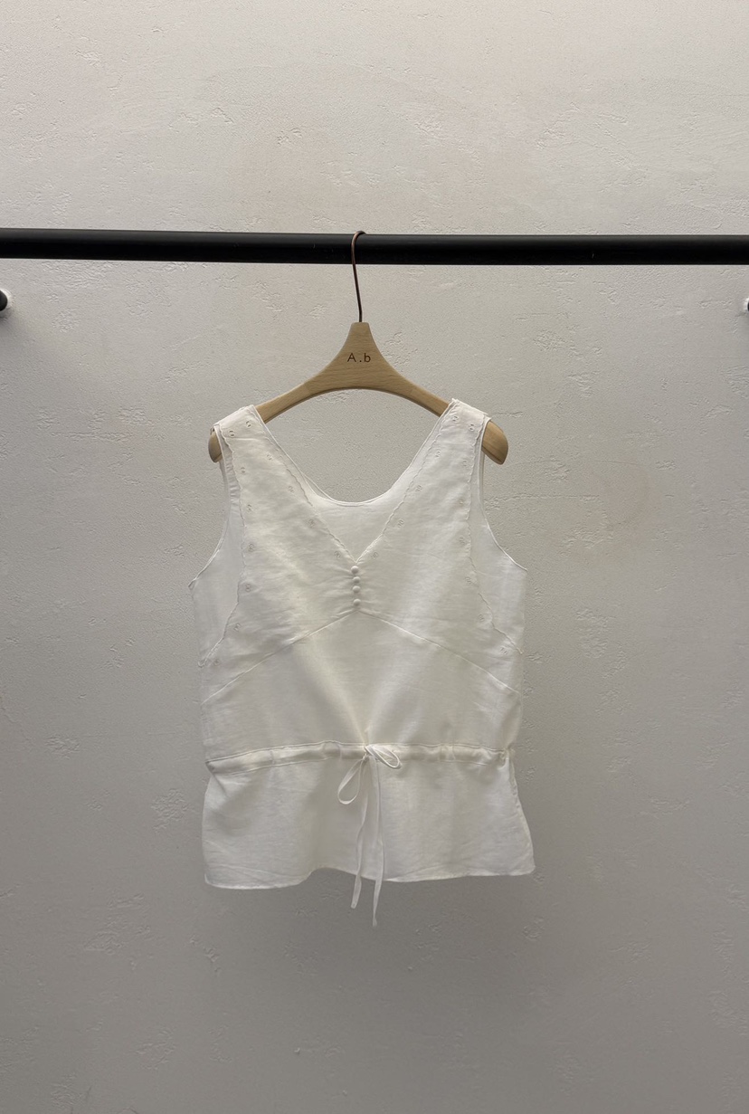 AUTUMN BEIGE-Q韓國東大門代購女士新款熱賣吊帶背心紐扣背心A.b/AUTUMN BEIGE吊帶/背心圖色1