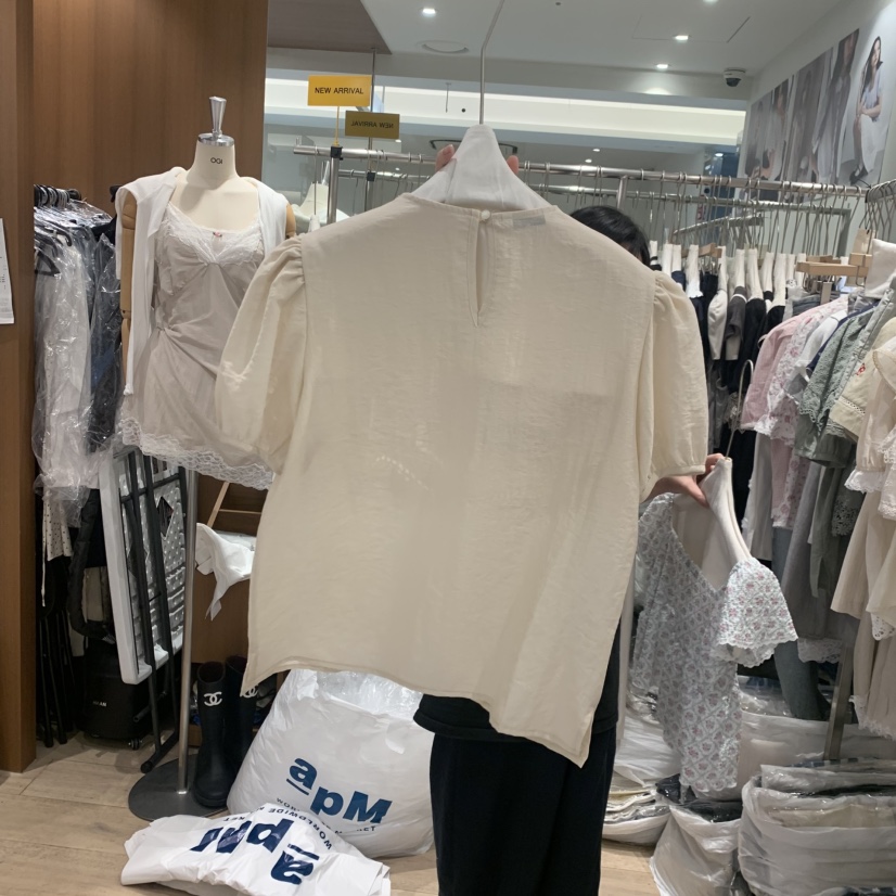 OGI韓國代購女裝新款26春夏時尚休閑人氣職業推薦襯衫蕾絲衫FLat OGI襯衫/蕾絲衫