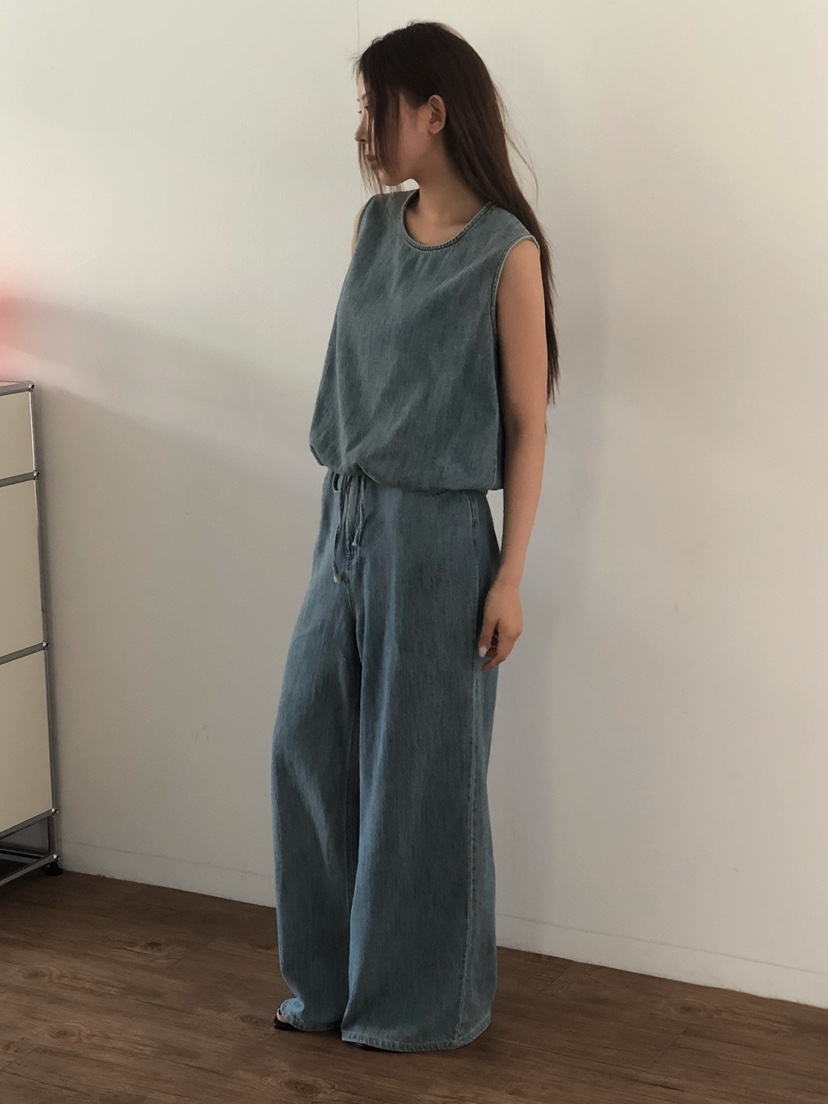 ONDO-P東大門實拍韓國女士新品26夏季職業吊帶背心水洗條紋ONDO-P吊帶/背心