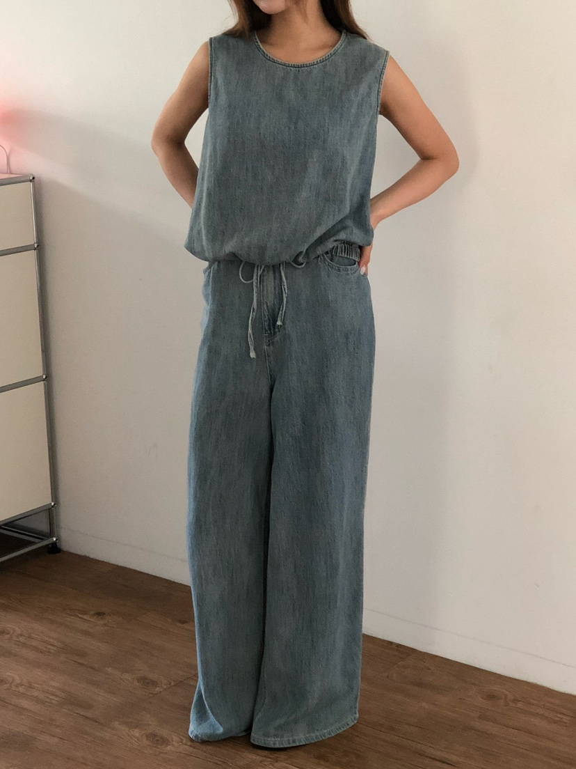 ONDO-P東大門實拍韓國女士新品26夏季職業吊帶背心水洗條紋ONDO-P吊帶/背心