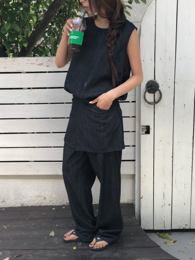 ONDO-P東大門實拍韓國女士新品26夏季職業吊帶背心水洗條紋ONDO-P吊帶/背心