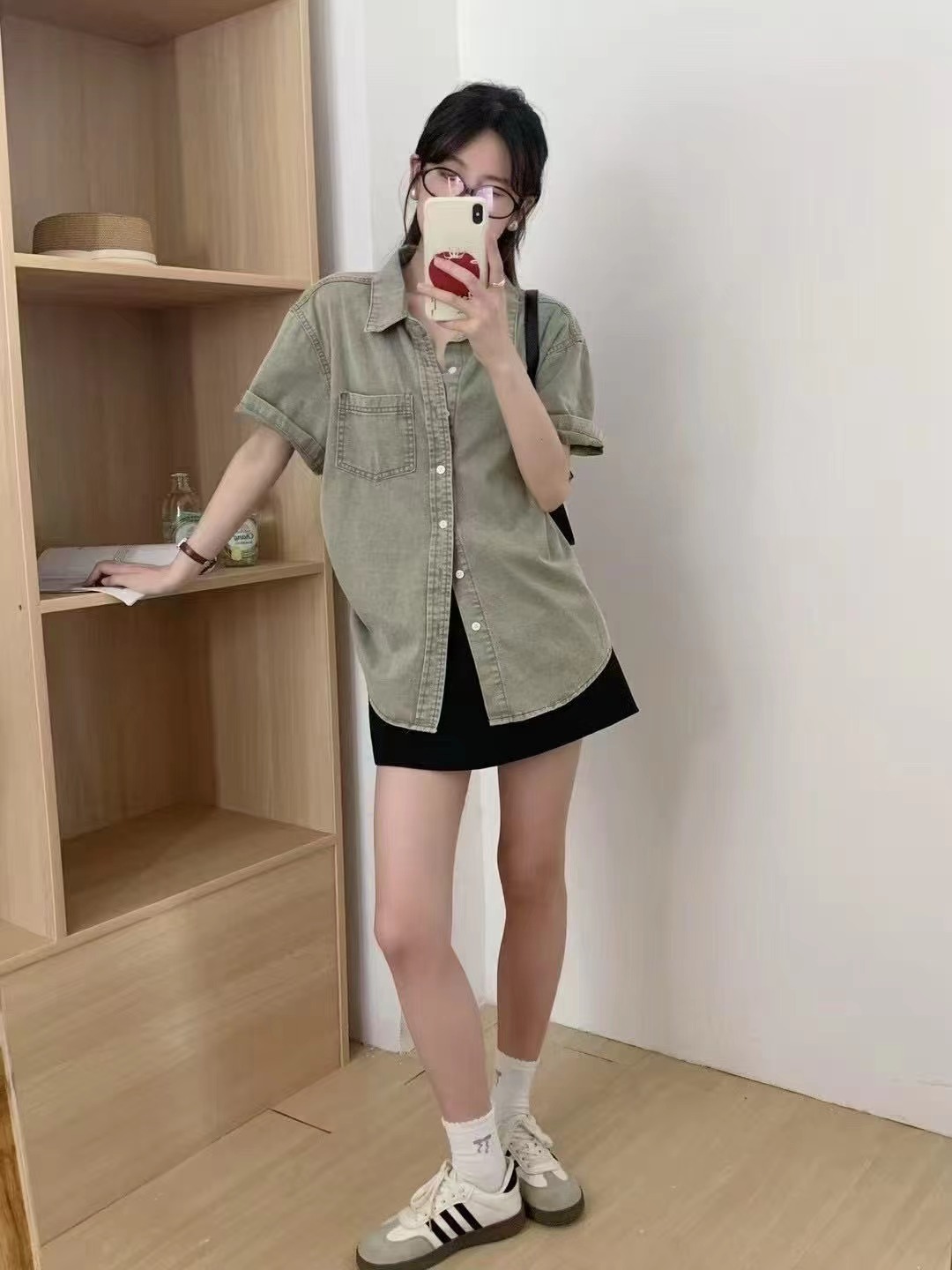 MELLDE韓國直郵實拍女裝新款26夏季人氣職業推薦襯衫蕾絲衫SMELLDE襯衫/蕾絲衫