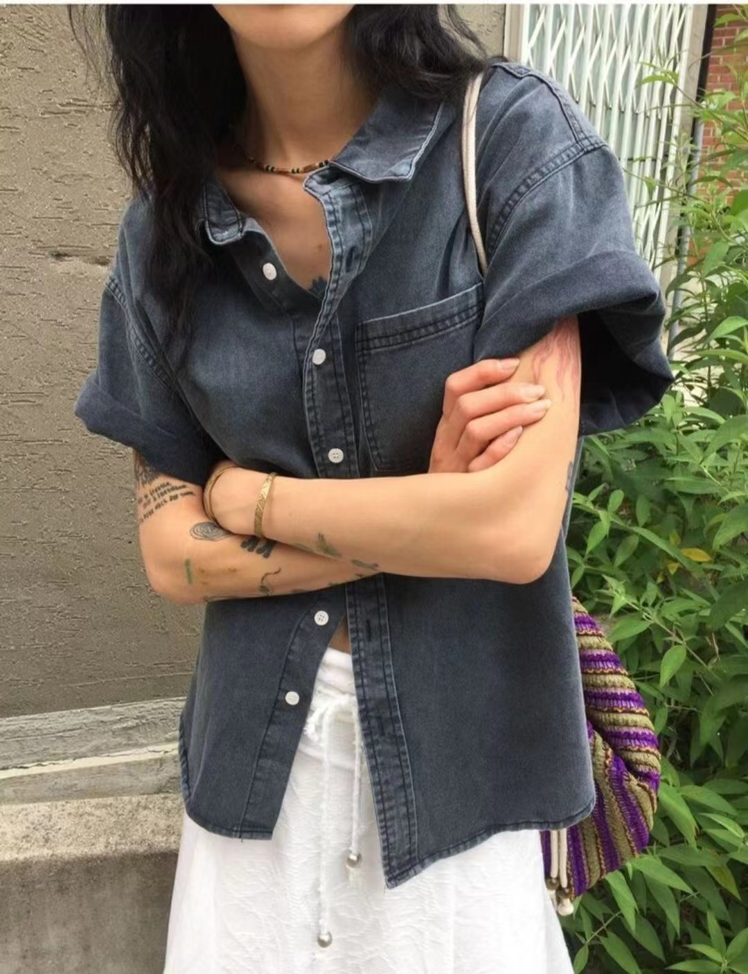 MELLDE韓國直郵實拍女裝新款26夏季人氣職業推薦襯衫蕾絲衫SMELLDE襯衫/蕾絲衫